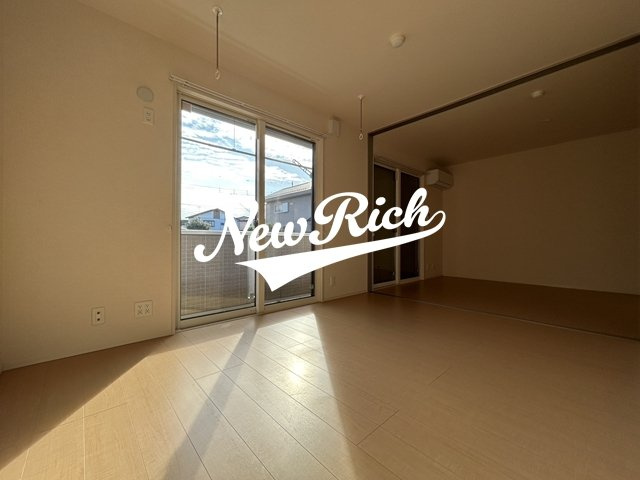 高崎市中居町４丁目のアパートのバルコニー