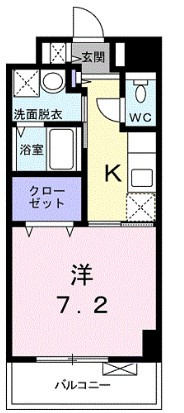 富士見市鶴瀬東１丁目の賃貸マンションの間取り