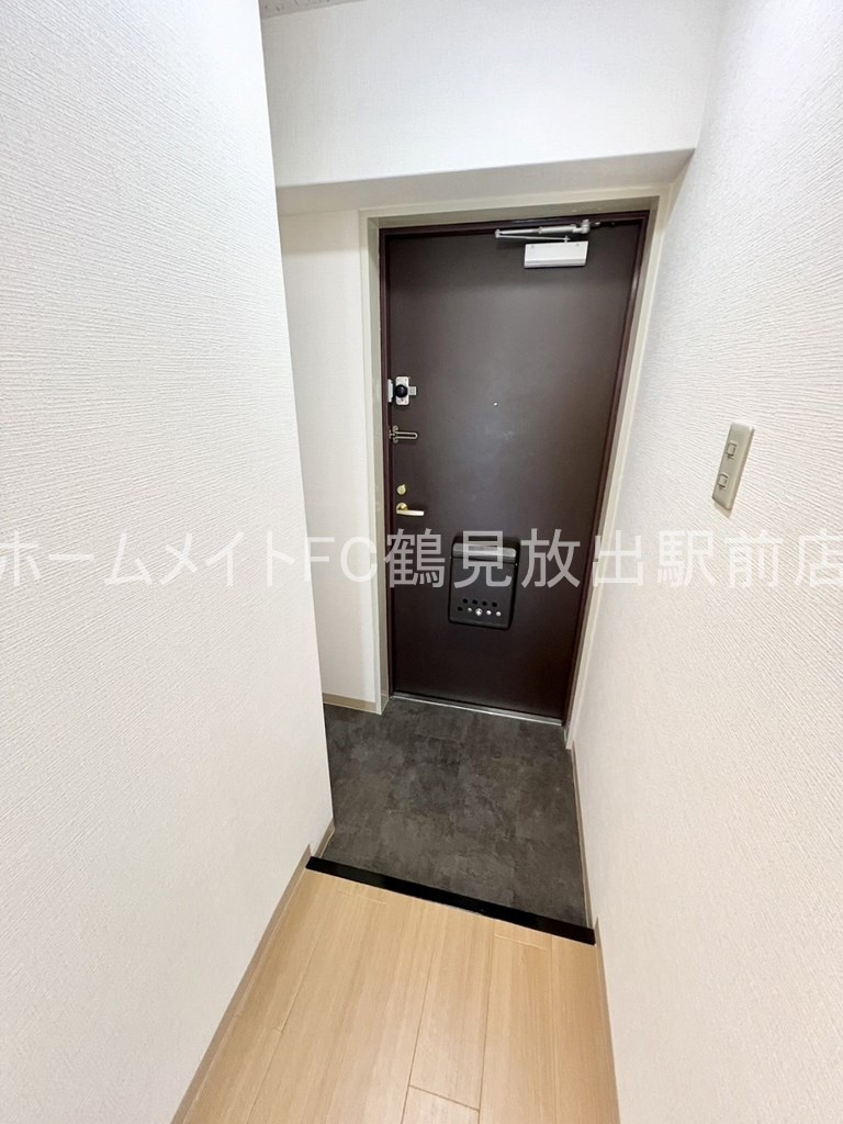 大阪市鶴見区放出東３丁目の賃貸マンションの玄関