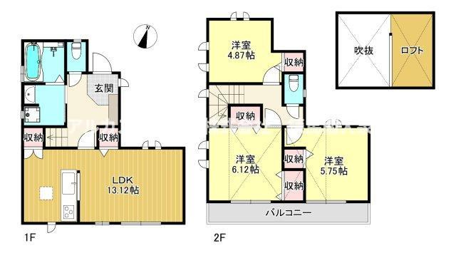 中野区白鷺3丁目　新築一戸建　西武新宿線　鷺ノ宮の間取り