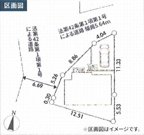 厚木市長谷第3　新築戸建全1棟　1号棟の区画図
