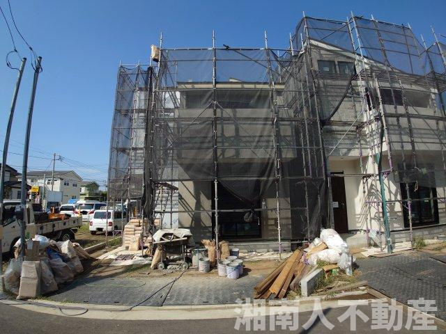 茅ヶ崎市浜須賀　新築戸建　の外観|現地です
