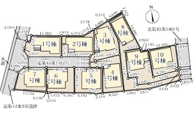 【区画図】 | 茅ヶ崎市松林2丁目第2 新築戸建 全10棟