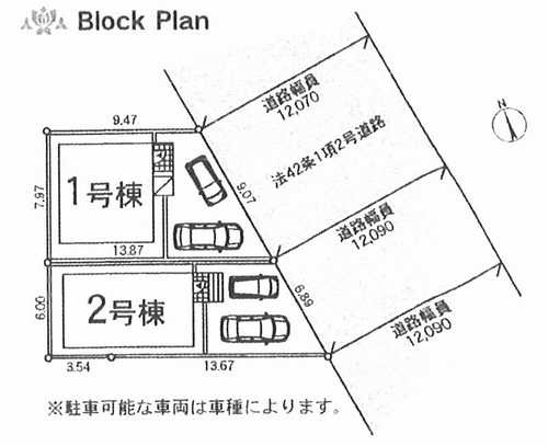 寒川町岡田第31　新築戸建全2棟　1号棟の区画図
