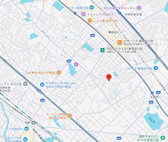 加古川市平岡町二俣（全２）土地　2号地の地図