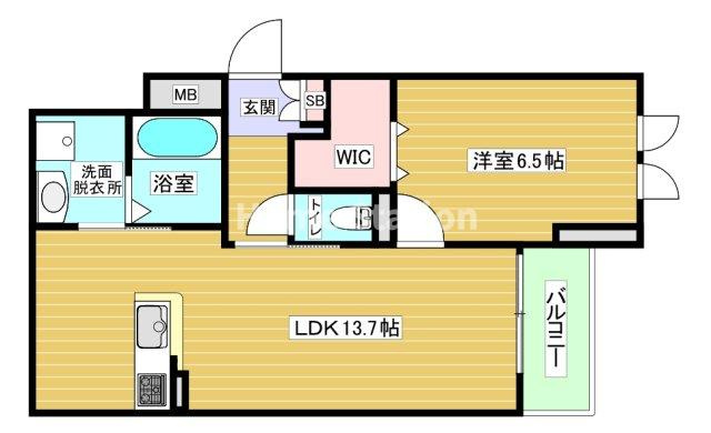 【間取り】 | サニーレジデンス鷺洲A