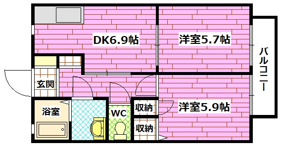 グレースコートAKIの間取り