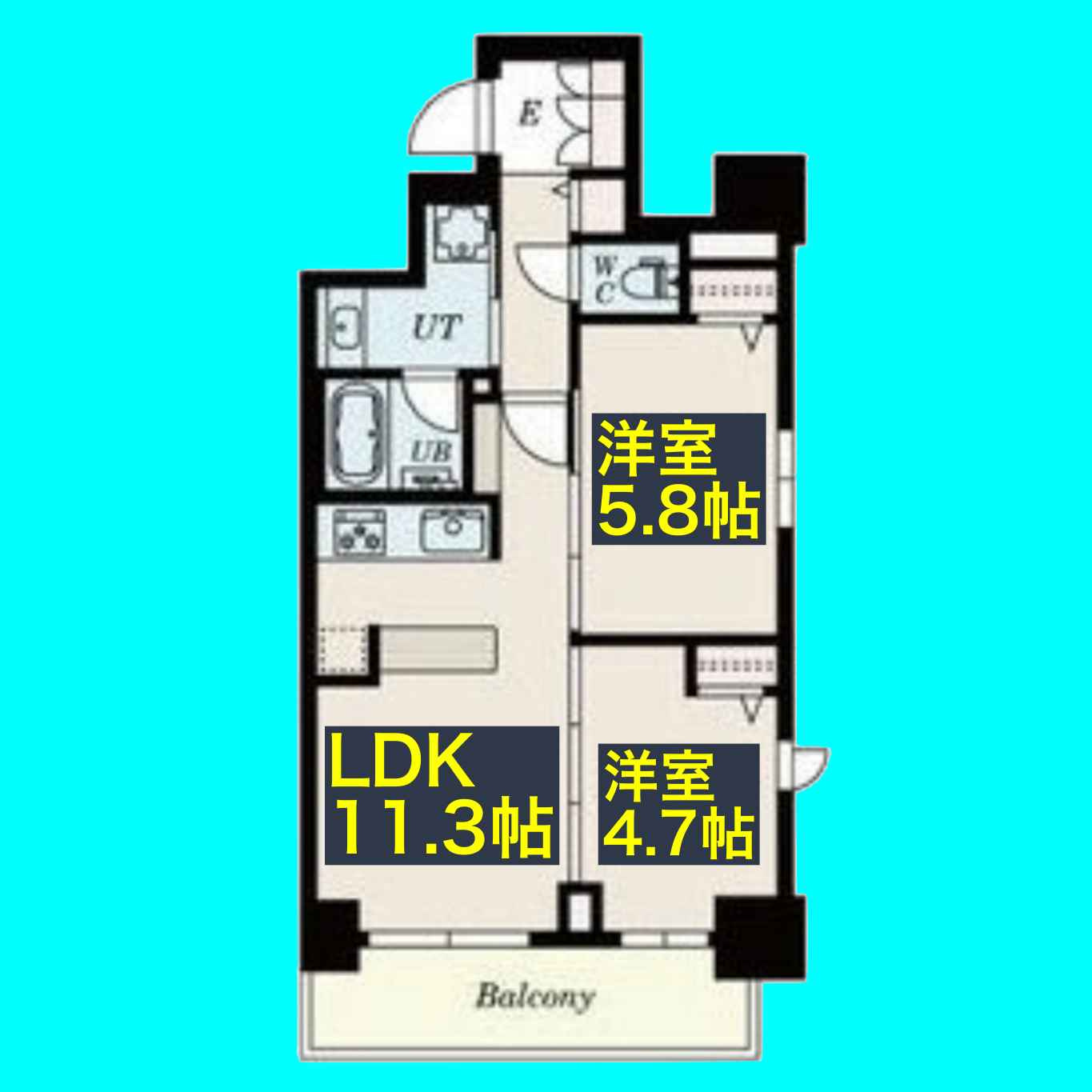 S-RESIDENCE葵Ⅱの間取り