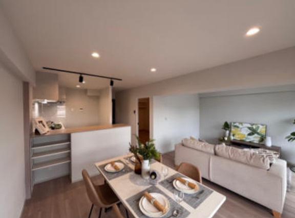 【居間・リビング】東千葉ハイツ３号棟