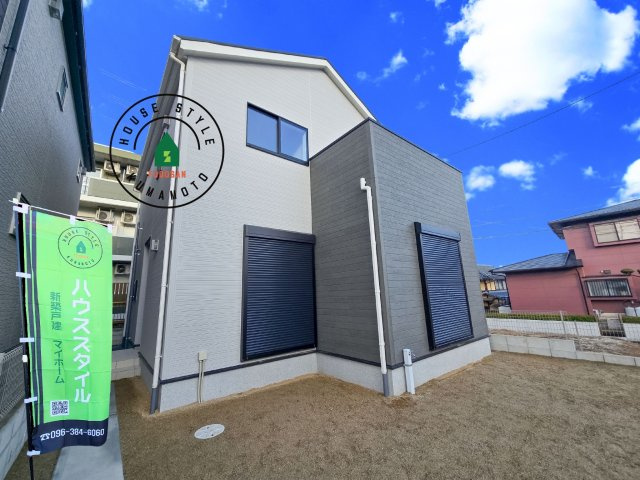 熊本市西区池田3丁目第1-２棟（2号棟）の前面道路含む現地写真|見学の時間などお気軽にお問い合わせ下さい。