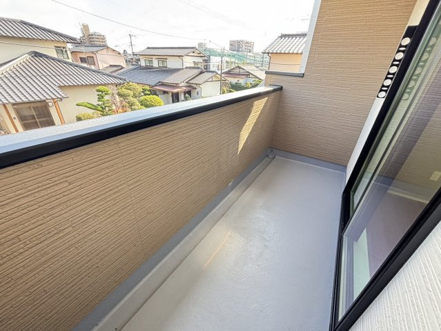 小郡市大保3期のバルコニー