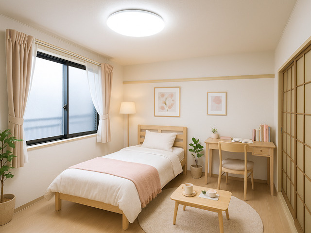 ソレイユ（田部町）の居間・リビング|CGで家具等を配置したもので家具等は含まれません