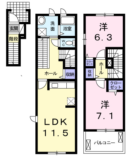 カレント・レジデンスの間取り