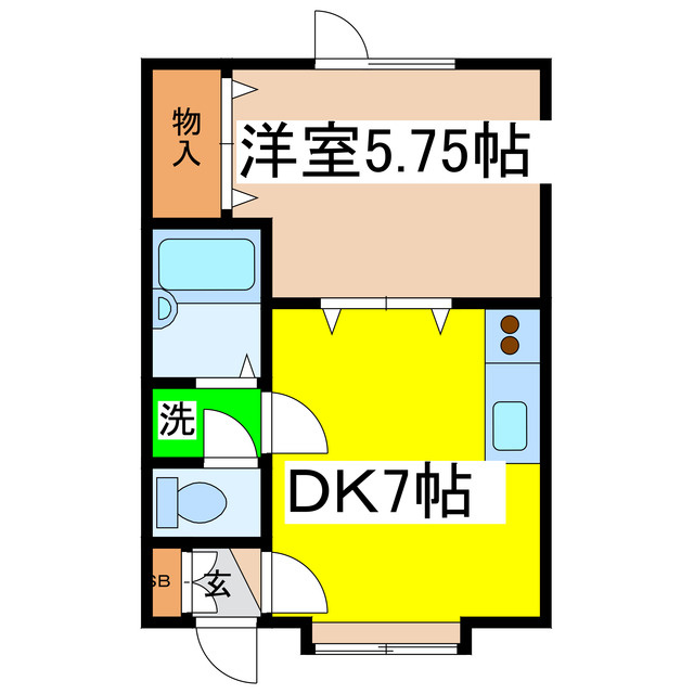 フラワーマンションⅥの間取り