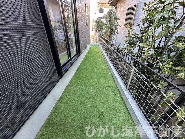 茅ヶ崎市美住町　新築戸建　全6棟の庭|南側　お庭