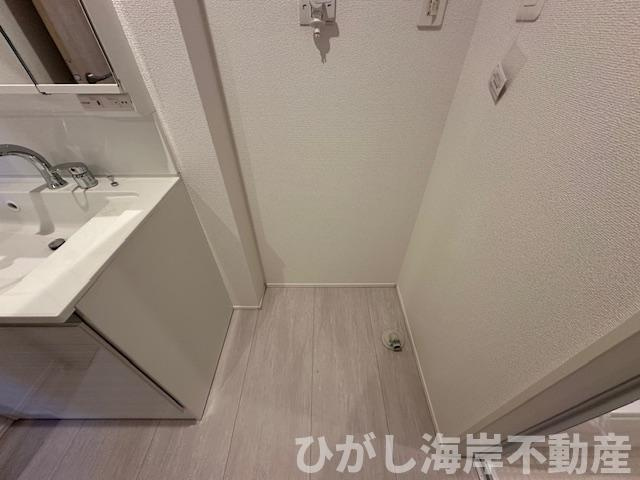 茅ヶ崎市美住町　新築戸建　全6棟のランドリースペース|洗濯機置場