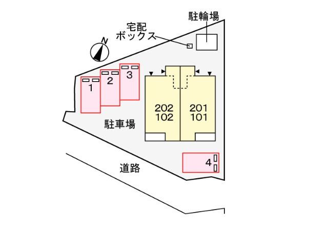 グレイス光の駐車場