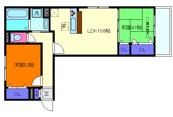 ヴェルデ天城の間取り