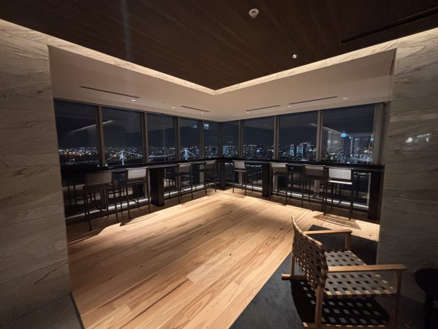 【共用施設 PARK T棟 SUNNY LOUNGE】
レインボーブリッジを望む48階のラウンジ