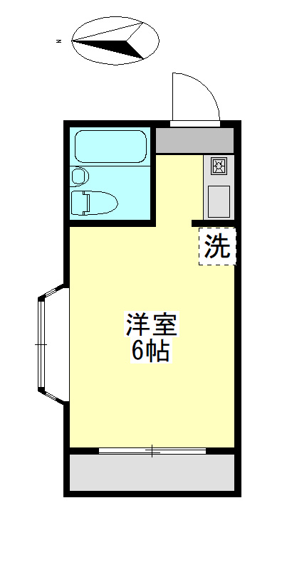 昭島市福島町の賃貸マンションの間取り