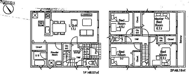 【間取り】 | 鴻巣市筑波第5　CRADLE GARDEN　新築戸建　全3棟　4号棟