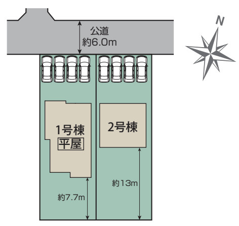 【区画図】 | 行田市富士見町2丁目　2期　新築戸建　全2棟　1号棟