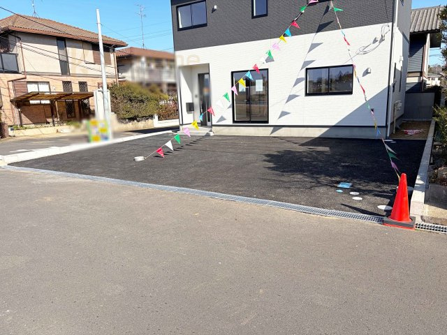 つくば市森の里第6　新築戸建て　1号棟の駐車場|カースペースは2台お停めいただけます♪