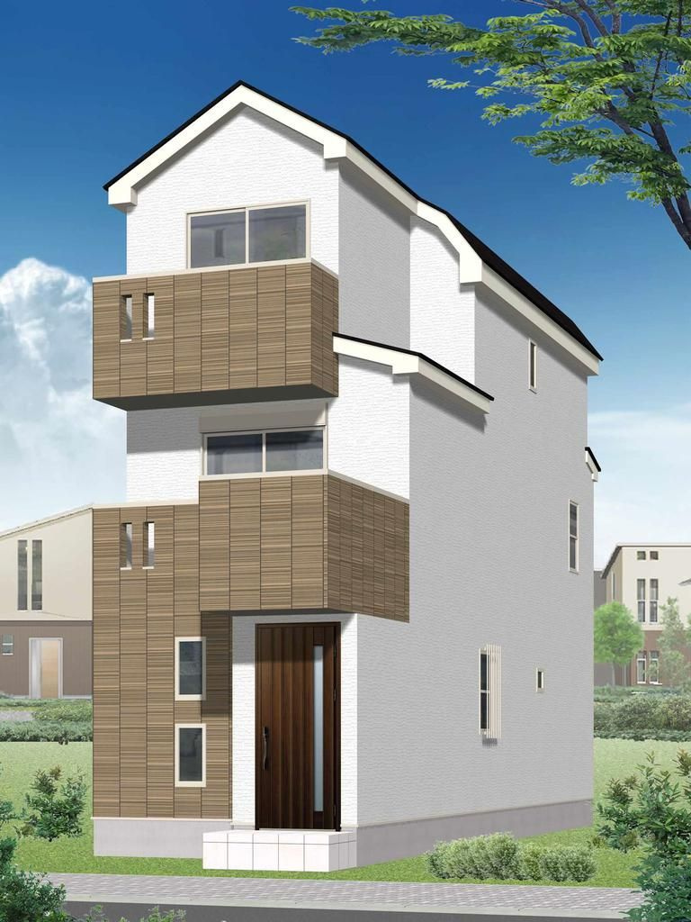 高田西３丁目②の外観パース