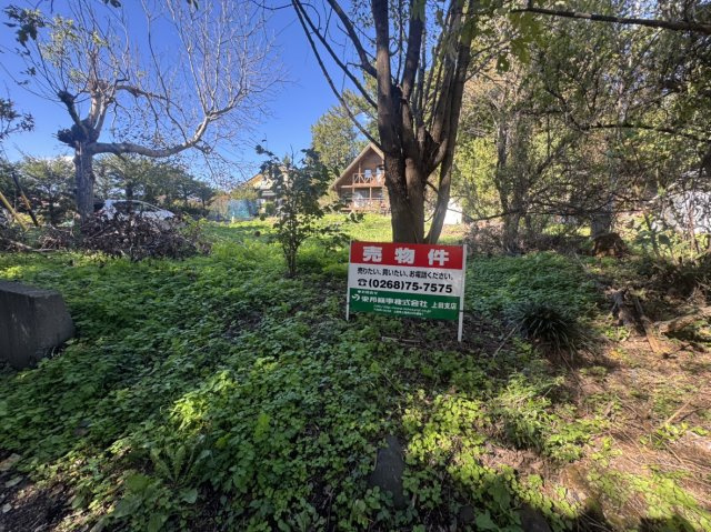 小諸市八満　売土地の前面道路含む現地写真