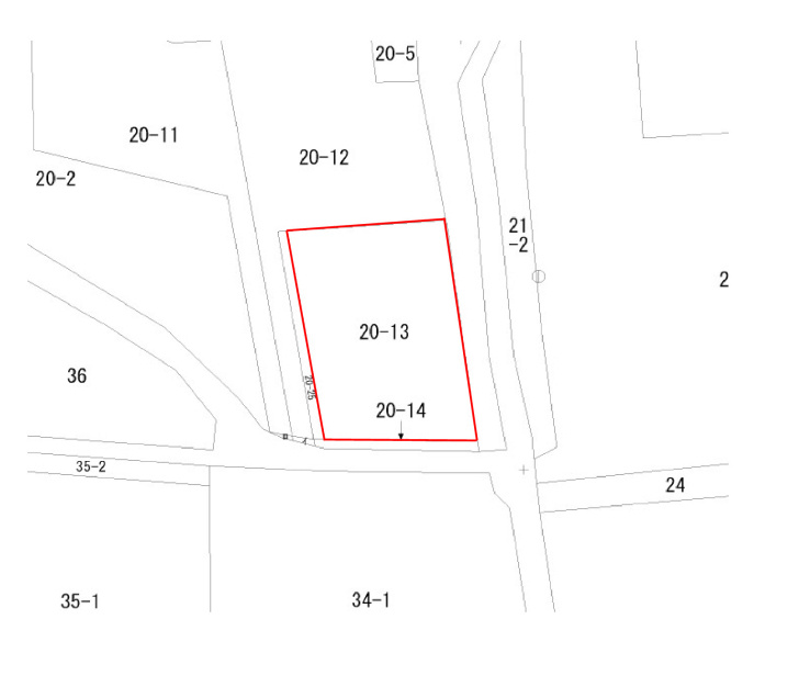小諸市八満　売土地の土地図