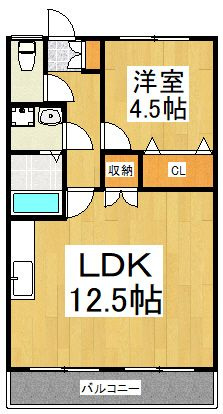 第二庚申コーポの間取り