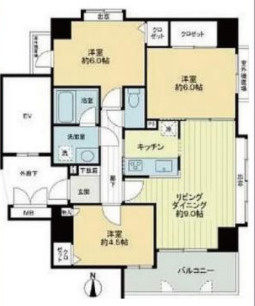 ダイアパレス元浅草Ⅱの間取り