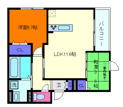 ヴェルデ天城の間取り