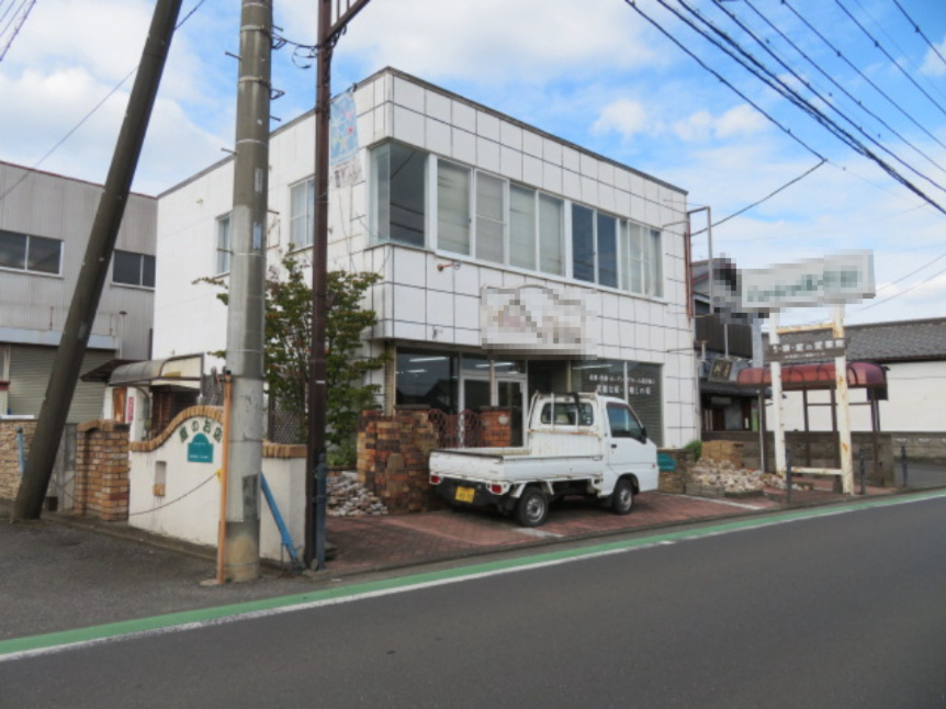 川越市大字下新河岸の住付店舗の外観