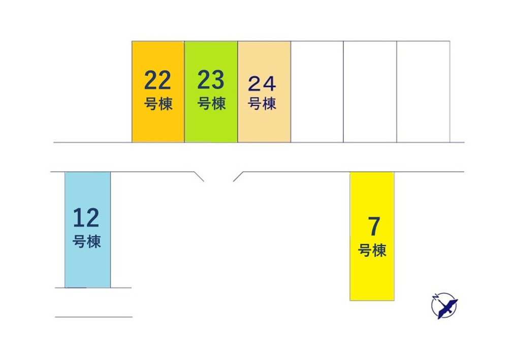 Cradlegarden　 水戸市河和田町　第3　7の区画図|並列駐車可能なカースペース確保。気になる他の物件と合わせての現地ご案内も可能です。HPから、またお電話でも、お気軽にお問い合わせください。

