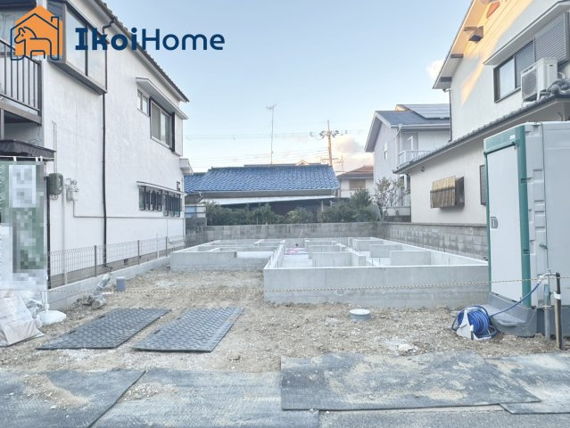 明石市藤が丘2丁目　新築戸建の外観|4南向き4LDKのお家を建築中！藤江駅徒歩4分で駅ちか！通勤通学に便利です！駐車スペースは2台！