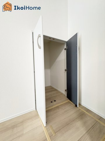 明石市藤が丘2丁目　新築戸建の収納|◆同社施工例◆収納スペースも広く、荷物が多くなりやすいお子様なども安心です。