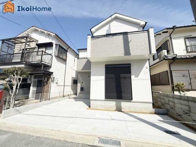 明石市藤が丘2丁目　新築戸建の駐車場|【ホームページに現地動画掲載中】●年中無休：当日予約可●駅近ながら、お車もＬ字で2台駐車可能です！