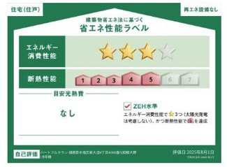 【その他】 | 南区東大沼4丁目 B号棟 | 省エネ性能ラベル　ZEH水準相当（省エネ住宅）