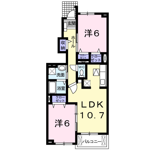 サン・ヴィラＡの間取り