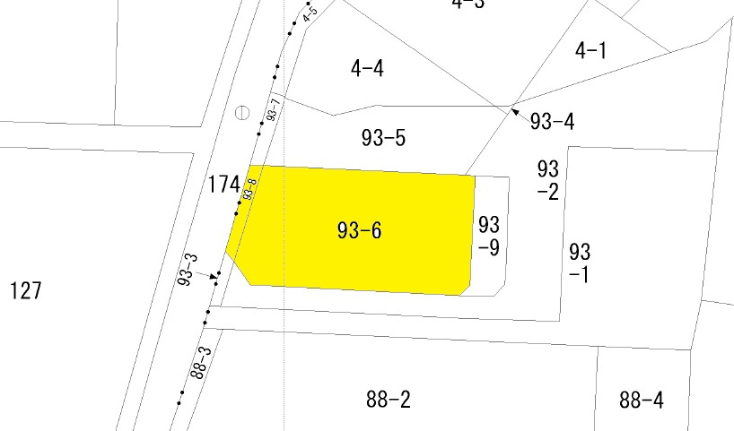 紫波郡矢巾町大字高田第１２地割の売地の区画図