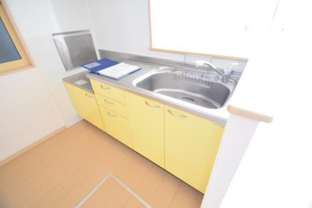 グランメールのキッチン|ガスコンロ対応のキッチンです