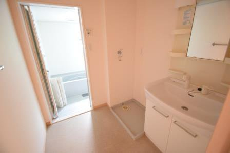 グランメールの洗面所|シャンプードレッサー付きです