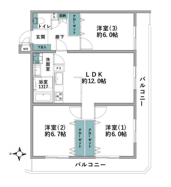 ライオンズマンション藤沢第２の外観