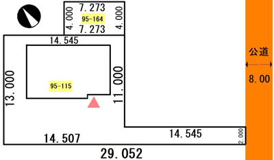 【区画図】 | 興津2丁目95-115，164売家