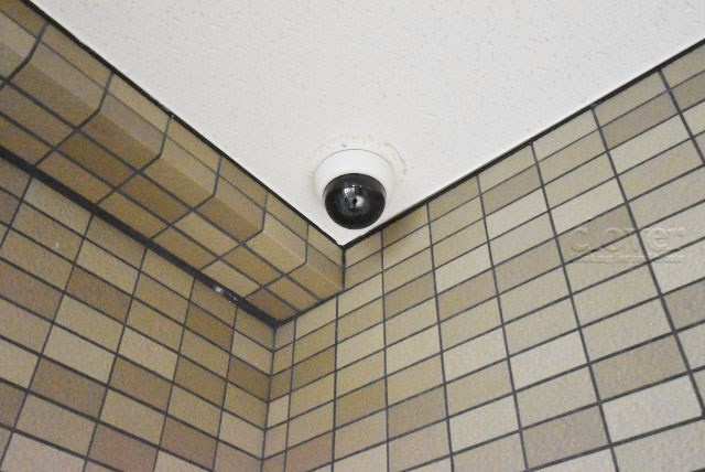 【防犯設備】 | エンゼルピュア大森 | 建物や敷地の隅々に目を光らせる防犯カメラが設置されています。現地を見学される際には、カメラの存在やその台数にも意識を払ってみてください。～即日のご見学可能～　お問合せはお気軽にどうぞ。