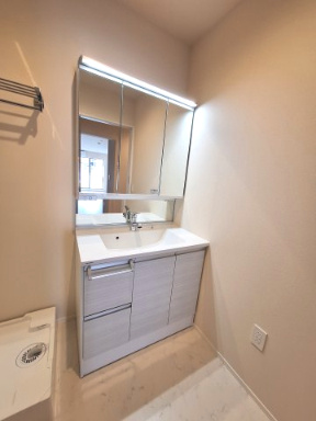 （シニア限定）グランビレッジ橋本のキッチン|シャワー付き独立洗面台