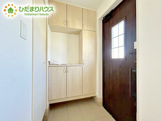 【玄関】 | 水戸市見和3丁目169番　新築戸建　A号棟 | 丁度良い靴箱のサイズ♪これだけあれば家族全員の靴がしまえてスッキリ(^O^)