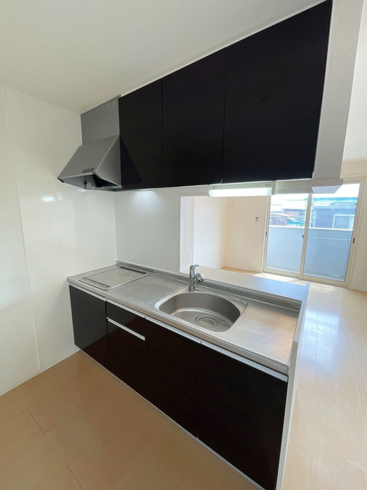 葛城市北花内のアパートのキッチン