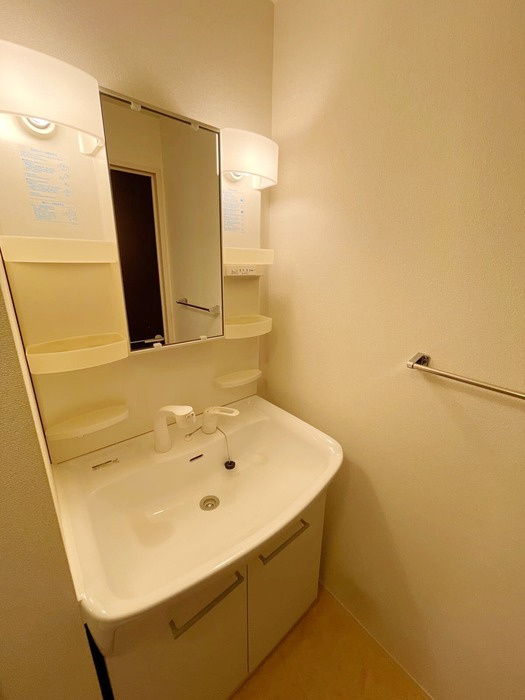 葛城市北花内のアパートの洗面所